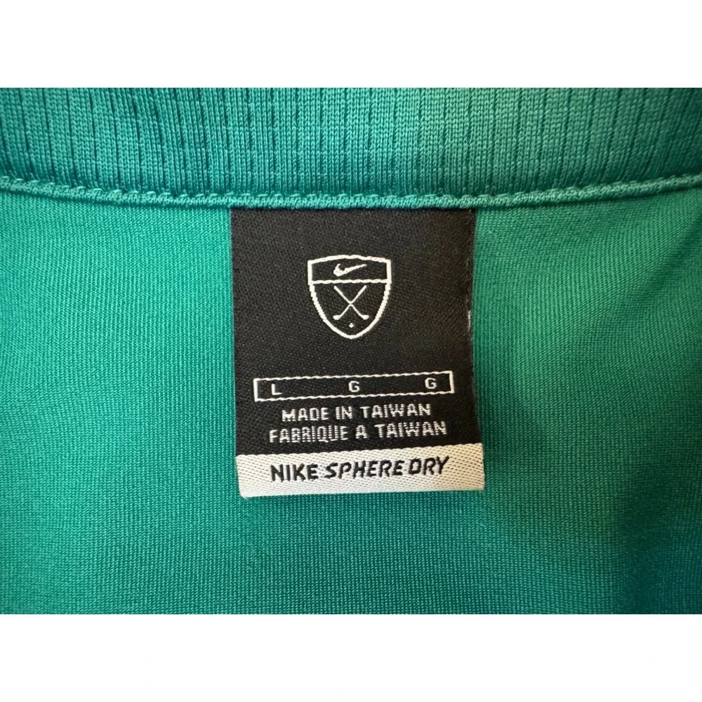 Nike Golf Men's Sphere Dry Teal Green Polo‎ Shirt Short Sleeve Size Large